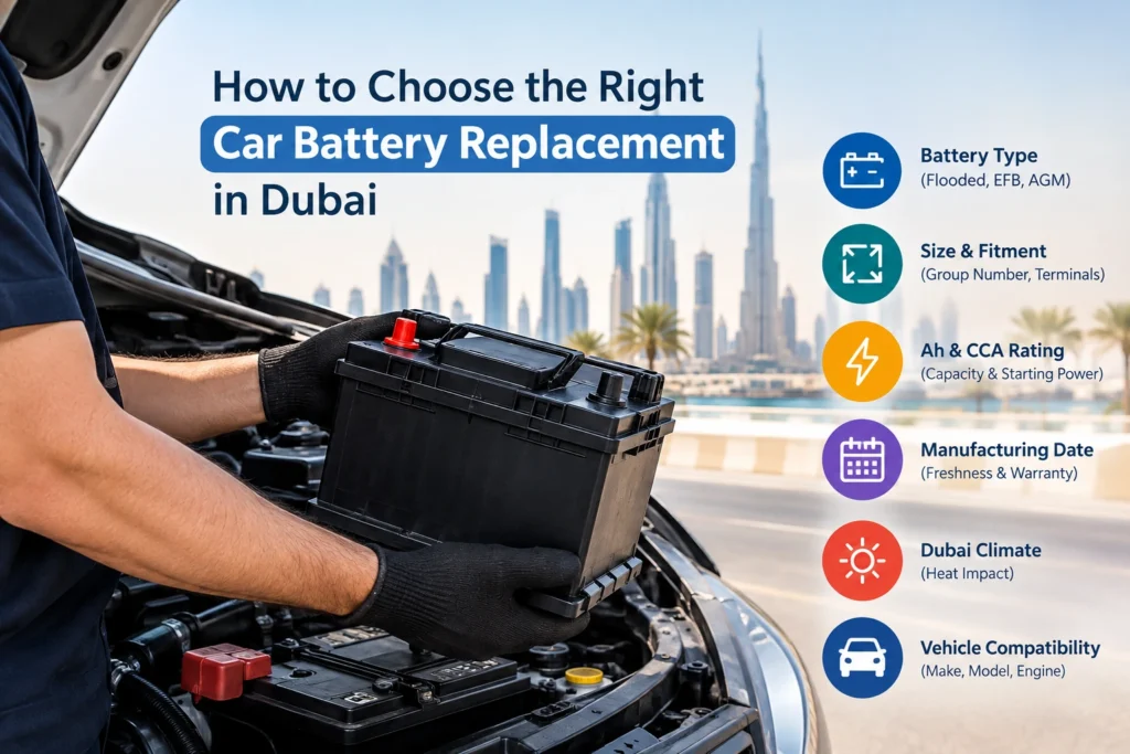 Choosing the Right Car Battery in Dubai